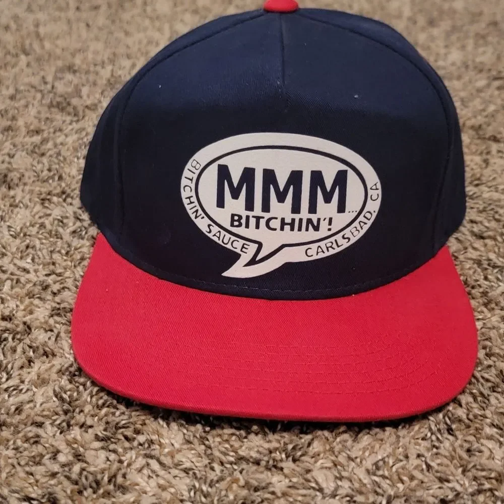 MMM Bitchin' Sauce Red and Black Snapback Hat